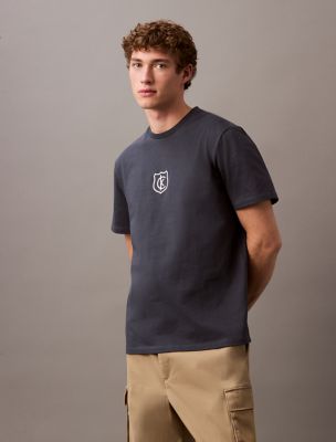Emblem Logo Graphic Classic T-Shirt, Ebony
