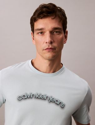 Arched Logo Graphic Classic T-Shirt, Cloud Blue