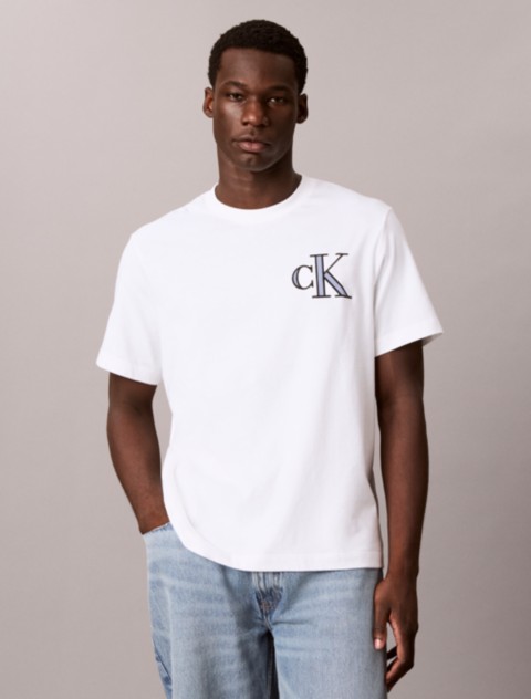Мужские футболки Calvin Klein Varsity Monogram Patch T-Shirt