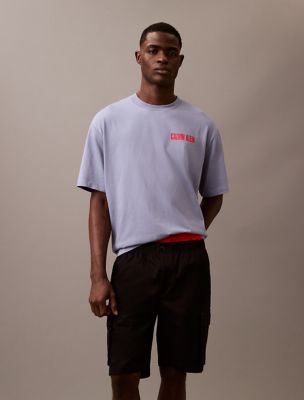 Tシャツ・カットソー   Men's Regular Fit CKJ Back Logo Graphic Short S Amazon.com: Calvin Klein Short Sleeve Monogram Logo T-Shirt