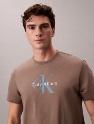 Monogram Logo Tee, Taupe Tone