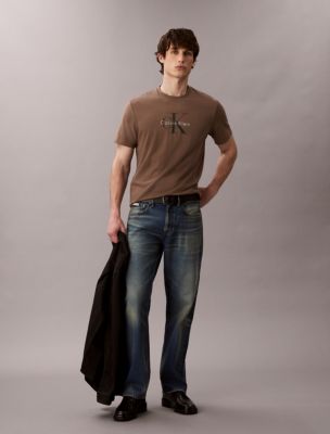 Monogram Logo Tee, Taupe Tone
