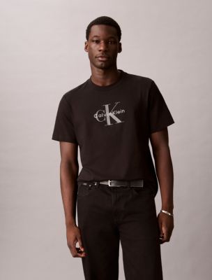 Мужская футболка Calvin Klein Monologo, цвет: Чёрный — фото 3