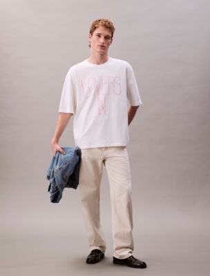 Pride Lovers In Graphic Relaxed T-Shirt, Bright White