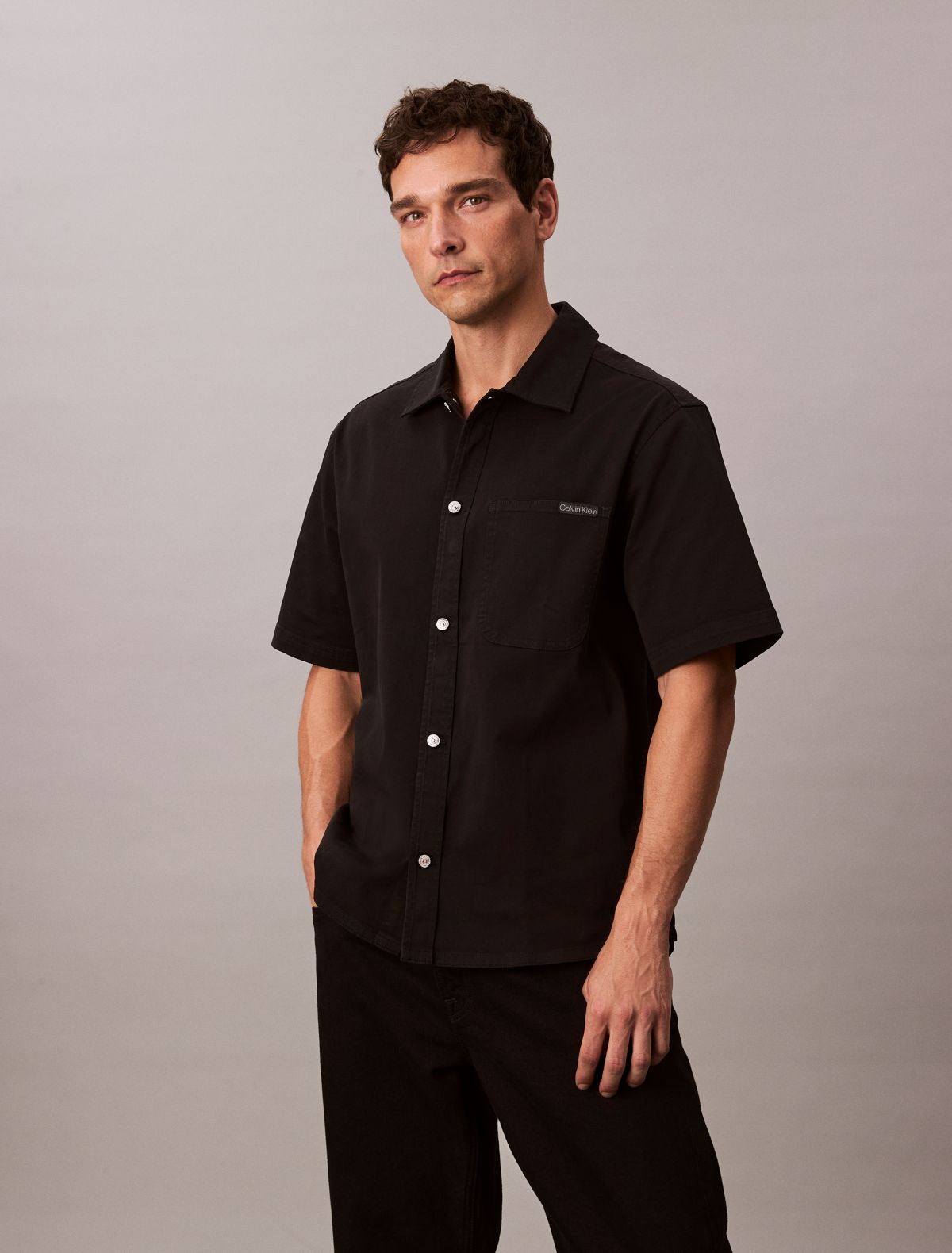 Utility Relaxed Button-Down Shirt