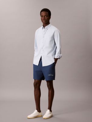 Embroidered Logo French Terry Shorts, Ck Essential Black