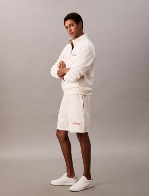 ショートパンツ RONRON TERRY BANDING SHORTS WHITE MELANGE TERRY BANDING SHORTS WHITE MELANGE - 감도 깊은 취향 셀렉트샵