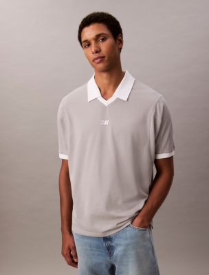 Sport Monogram Logo Classic Polo Shirt, Formal Gray
