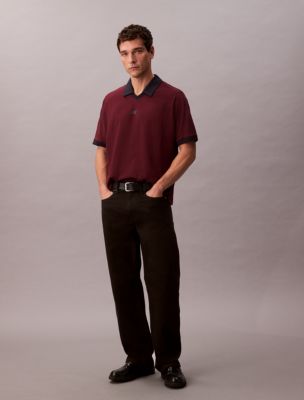 Мужские рубашки Calvin Klein Sport Monogram Logo Classic Polo Shirt — фото 3