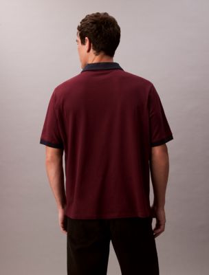 Мужские рубашки Calvin Klein Sport Monogram Logo Classic Polo Shirt — фото 5