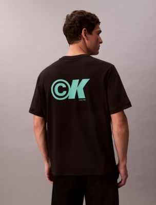 Мужские футболки Calvin Klein Cooling Pique Logo Graphic Relaxed T-Shirt — фото 2