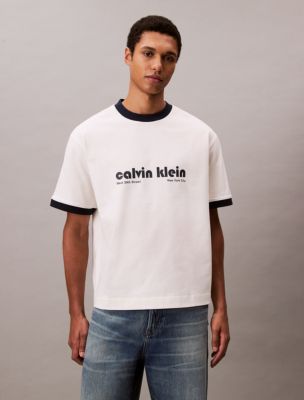 Logo Graphic Ringer Relaxed T-Shirt | Calvin Klein