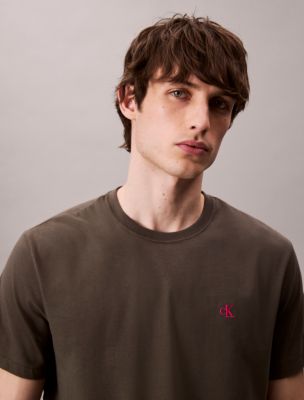Embroidered Monogram Logo Relaxed T-Shirt, Beluga