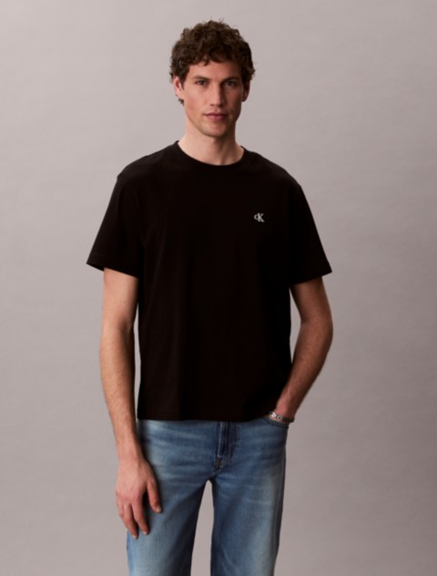 Мужские футболки Calvin Klein Embroidered Monogram Relaxed T-Shirt