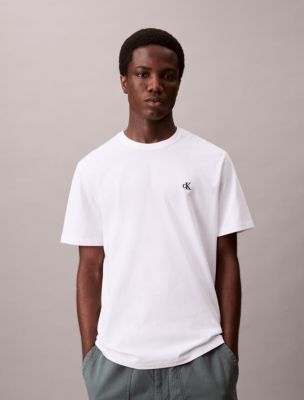 Embroidered Monogram Relaxed T-Shirt, Bright White