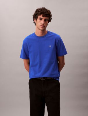 Embroidered Monogram Logo Relaxed T-Shirt, Ocean Tides