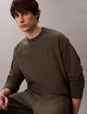 Мужские худи Calvin Klein Premium Terry Relaxed Sweatshirt — фото 4