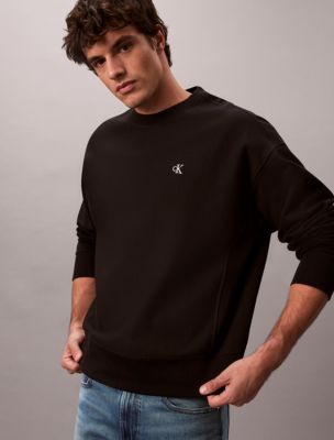 Мужская толстовка Calvin Klein Premium Terry Relaxed, цвет: Чёрный — фото 5