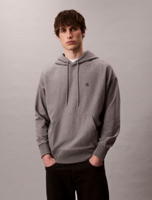 Premium Fleece Relaxed Hoodie, Medium Grey Heather