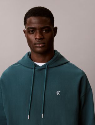 Premium Terry Relaxed Monogram Fleece Hoodie - thumbnail 4