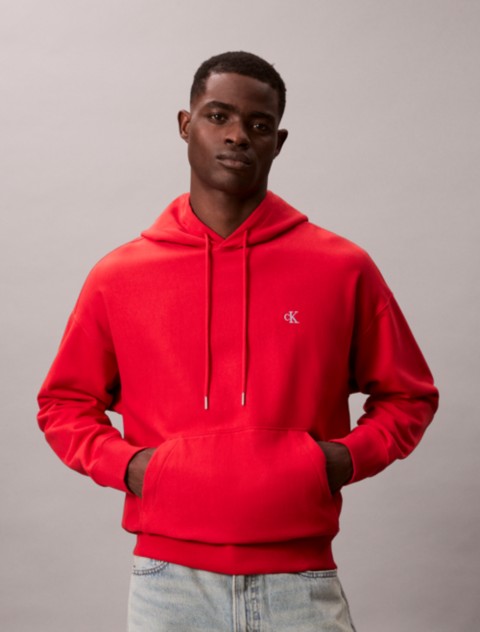 Мужские худи Calvin Klein Premium Terry Relaxed Monogram Fleece