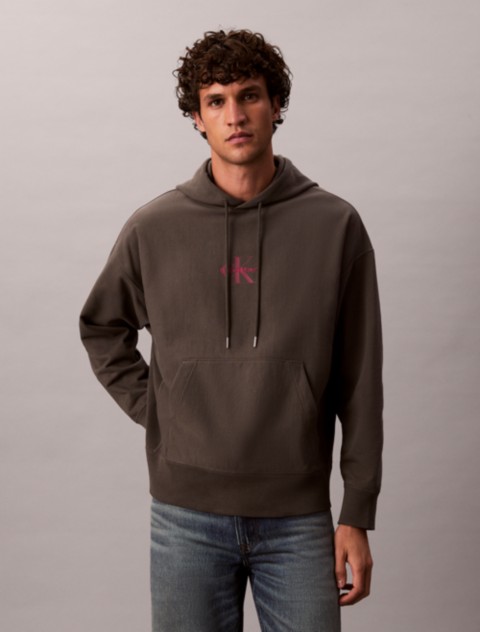 Мужские худи Calvin Klein Monologo Premium Fleece