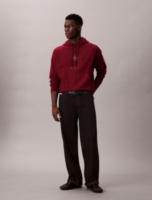 Monogram Logo Premium Fleece Hoodie, Renaissance Red