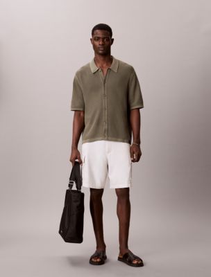 Мужские свитеры Calvin Klein Cotton Mesh Button-Down Sweater — фото 2