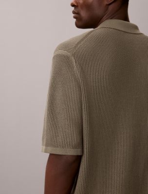 Мужские свитеры Calvin Klein Cotton Mesh Button-Down Sweater — фото 5