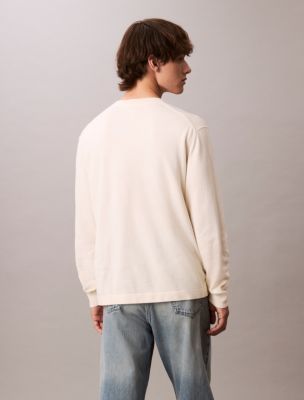 Мужские свитеры Calvin Klein Colorblock Logo Graphic Classic Sweater — фото 3