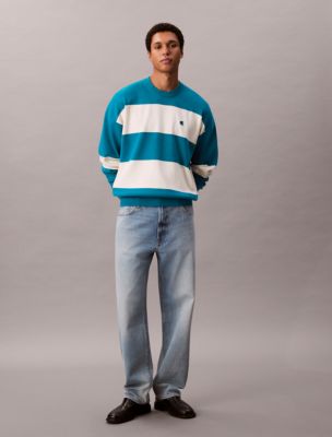 Мужские свитеры Calvin Klein Tech Knit Stripe Relaxed Sweater — фото 3