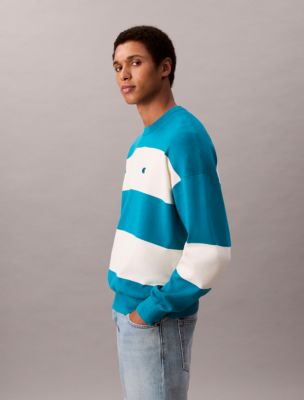 Мужские свитеры Calvin Klein Tech Knit Stripe Relaxed Sweater — фото 4