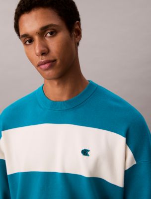 Мужские свитеры Calvin Klein Tech Knit Stripe Relaxed Sweater — фото 5