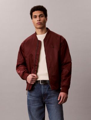Nylon Bomber Jacket, Mocha Moment