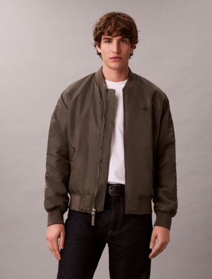 Nylon Bomber Jacket, Beluga