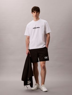 Monogram Graphic Pull-On Shorts, Black
