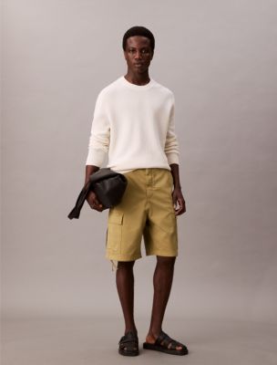 Cotton Stretch Twill Cargo Shorts, Cedar