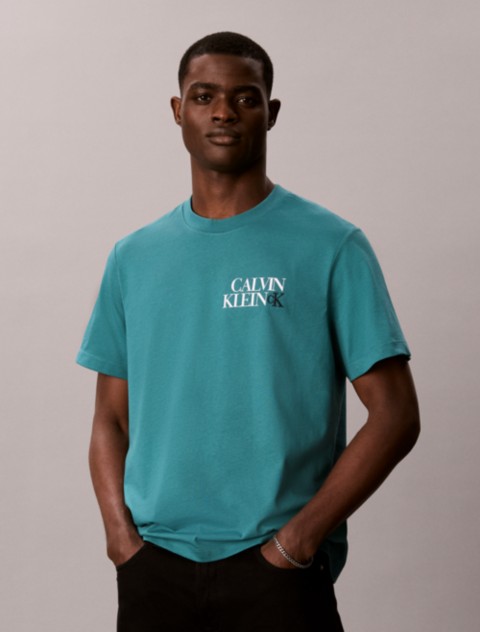 Мужские футболки Calvin Klein Stacked CK Logo Easy Tee