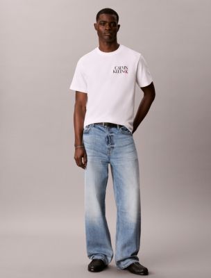 Мужские футболки Calvin Klein Stacked CK Logo Easy Tee — фото 3