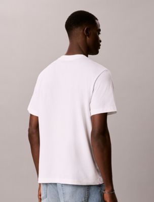 Мужские футболки Calvin Klein Stacked CK Logo Easy Tee — фото 4
