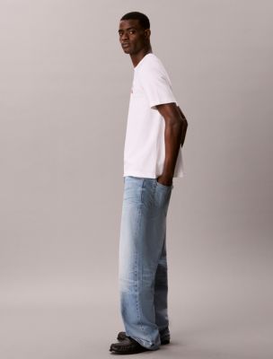 Мужские футболки Calvin Klein Stacked CK Logo Easy Tee — фото 5