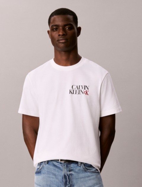 Мужские футболки Calvin Klein Stacked CK Logo Easy Tee