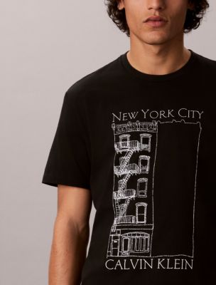 Мужские футболки Calvin Klein Apartment Logo Graphic Classic T-Shirt — фото 4