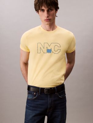 NYC Outline Graphic Classic T-Shirt, Sunshine