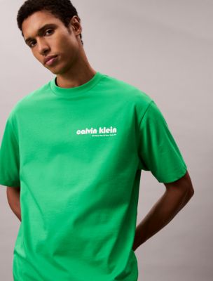 Round Logo Graphic Classic T-Shirt , Blossom Green