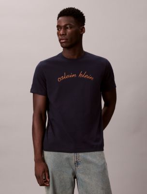 Script Logo Graphic Classic T-Shirt , Sky Captain
