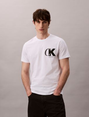 Monogram Logo Macro Sport Graphic Classic T-Shirt , Brilliant White