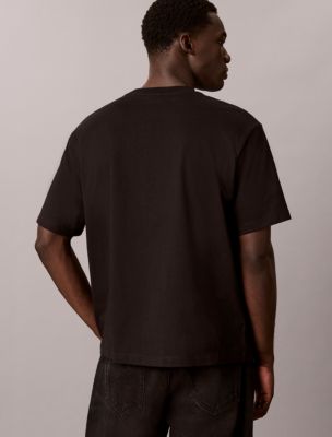 Мужская футболка Calvin Klein CKJ Logo Graphic Relaxed, цвет: Чёрный — фото 4
