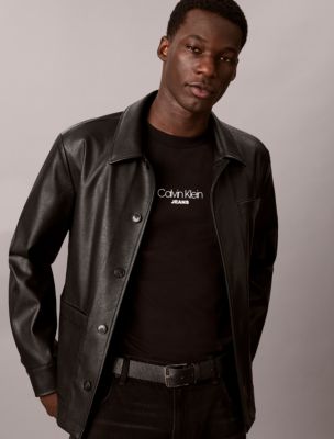 Мужская футболка Calvin Klein CKJ Logo Graphic Relaxed, цвет: Чёрный — фото 5