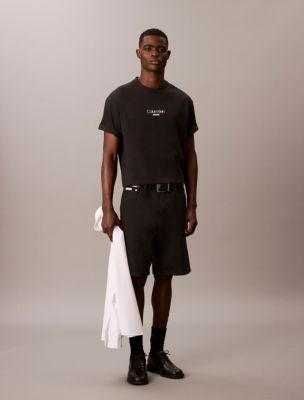 Мужская футболка Calvin Klein CKJ Logo Graphic Relaxed, цвет: Чёрный — фото 6